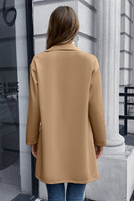 Load image into Gallery viewer, Lapel Collar Long Sleeve Blazer
