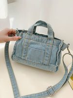 Load image into Gallery viewer, Denim Shoulder Bag
