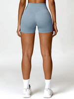 Load image into Gallery viewer, Twisted High Waist Active Shorts with Pockets
