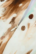 Load image into Gallery viewer, Printed Surplice Neck Layered Dress
