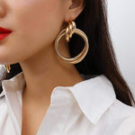Load image into Gallery viewer, Clean Beauty Gold Round Earrings
