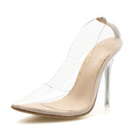 Load image into Gallery viewer, Clear Transparent Pumps
