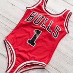 Load image into Gallery viewer, Bulls 1 One-Piece Swimsuit
