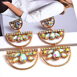 Load image into Gallery viewer, Colorful Crystal Drop Earrings
