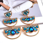 Load image into Gallery viewer, Colorful Crystal Drop Earrings
