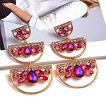 Load image into Gallery viewer, Colorful Crystal Drop Earrings
