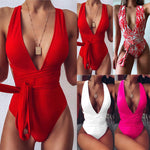 Load image into Gallery viewer, One-Piece Bandage Swimsuit – Flattering Chic Swimwear
