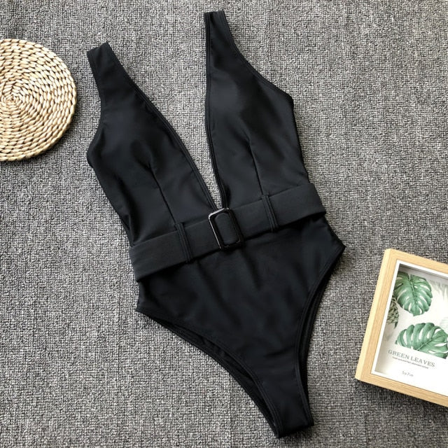 One-Piece Bandage Swimsuit – Flattering Chic Swimwear