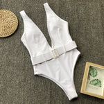 Load image into Gallery viewer, One-Piece Bandage Swimsuit – Flattering Chic Swimwear
