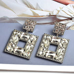Load image into Gallery viewer, Wanda Square Crystal Earrings
