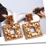 Load image into Gallery viewer, Wanda Square Crystal Earrings
