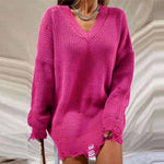 Load image into Gallery viewer, Distressed Knitted Sweater
