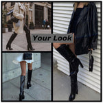 Load image into Gallery viewer, Chunky Heel Knee-High Boots
