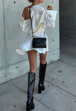 Load image into Gallery viewer, Chunky Heel Knee-High Boots
