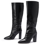 Load image into Gallery viewer, Chunky Heel Knee-High Boots
