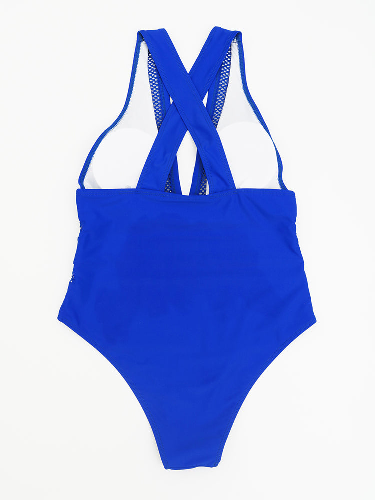 Mesh Patchwork Swimsuit