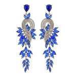 Load image into Gallery viewer, Long Crystal Earrings

