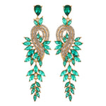 Load image into Gallery viewer, Long Crystal Earrings
