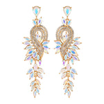 Load image into Gallery viewer, Long Crystal Earrings
