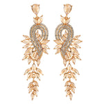 Load image into Gallery viewer, Long Crystal Earrings
