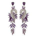 Load image into Gallery viewer, Long Crystal Earrings

