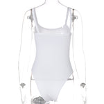 Load image into Gallery viewer, Strap Solid Bodycon Bodysuit
