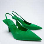 Load image into Gallery viewer, Slingback Pointed Toe Pumps – Elegant Heels in Multiple Colors
