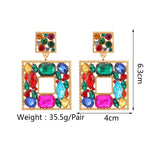Load image into Gallery viewer, Multicolor Square Earrings
