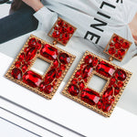 Load image into Gallery viewer, Multicolor Square Earrings
