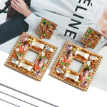 Load image into Gallery viewer, Multicolor Square Earrings
